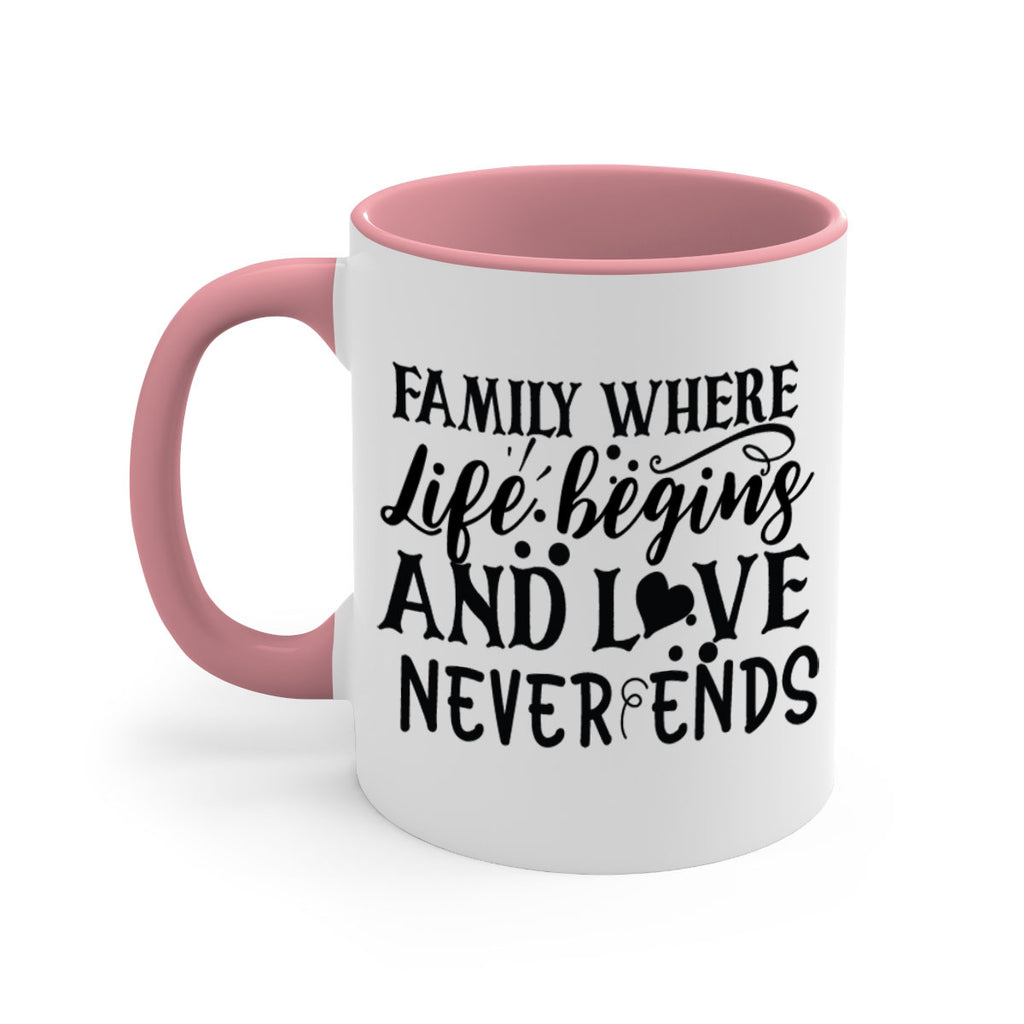 family where life begins and love never ends 33#- Family-Mug / Coffee Cup