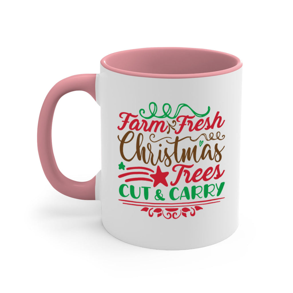 farm fresh christmas trees cut carry 274#- christmas-Mug / Coffee Cup