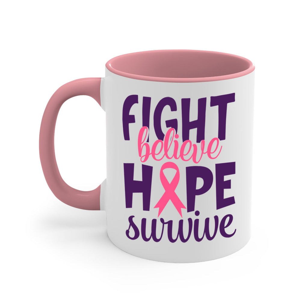 fight believe hope survive Style 13#- breast cancer-Mug / Coffee Cup