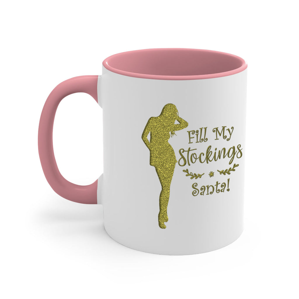 fill my stockings santa green 323#- christmas-Mug / Coffee Cup