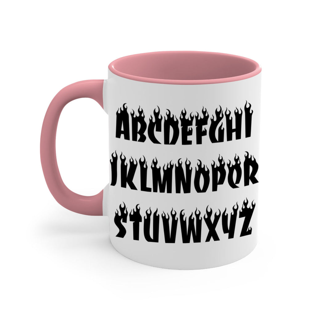 flame font 153#- black words - phrases-Mug / Coffee Cup