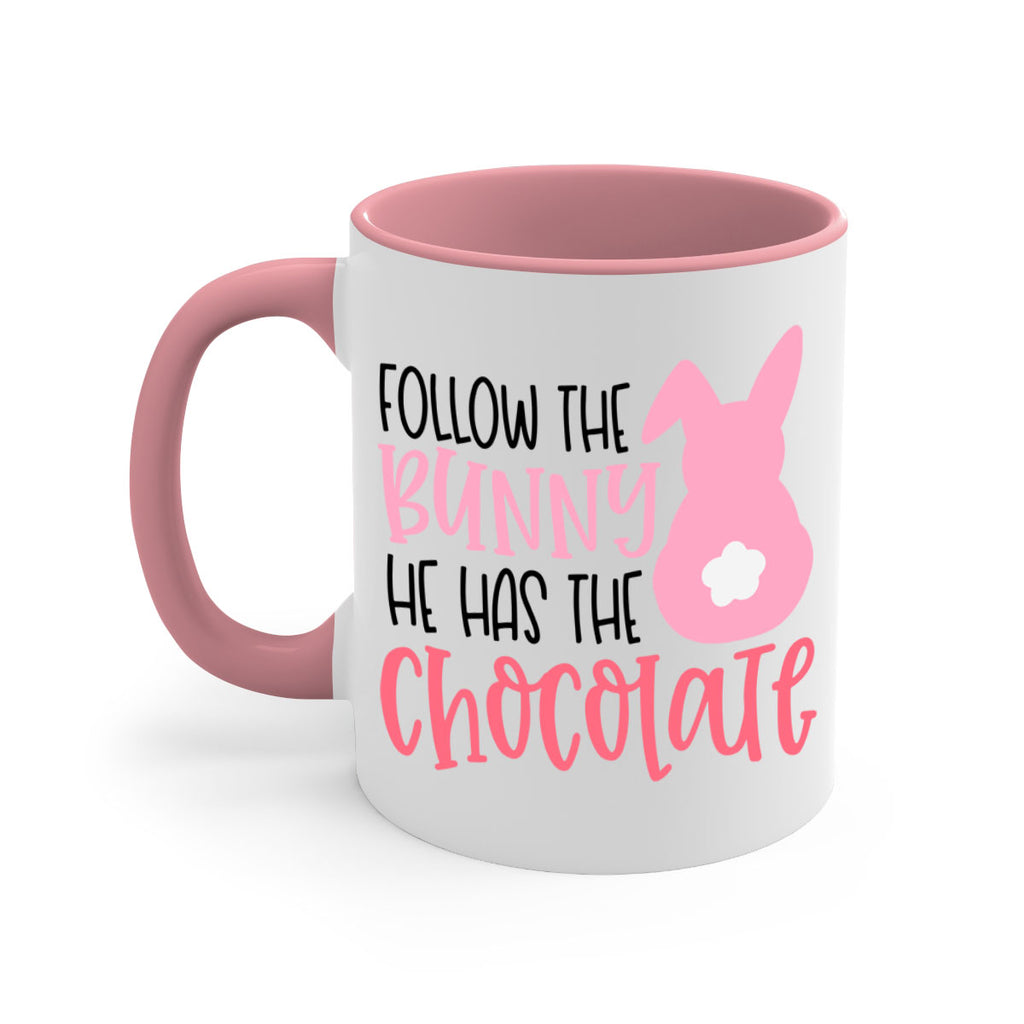 follow the bunny he has the chocolate 45#- easter-Mug / Coffee Cup