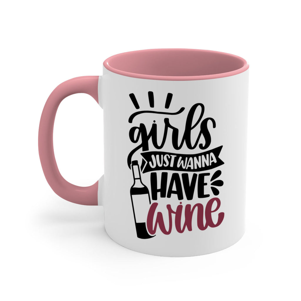 girls just wanna have wine 55#- wine-Mug / Coffee Cup