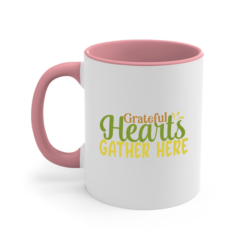 grateful hearts gather here 59#- thanksgiving-Mug / Coffee Cup