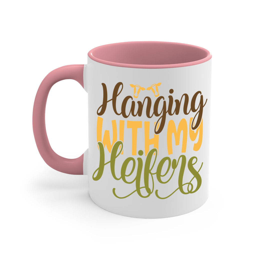 hanging with my heifers 9#- Farm and garden-Mug / Coffee Cup