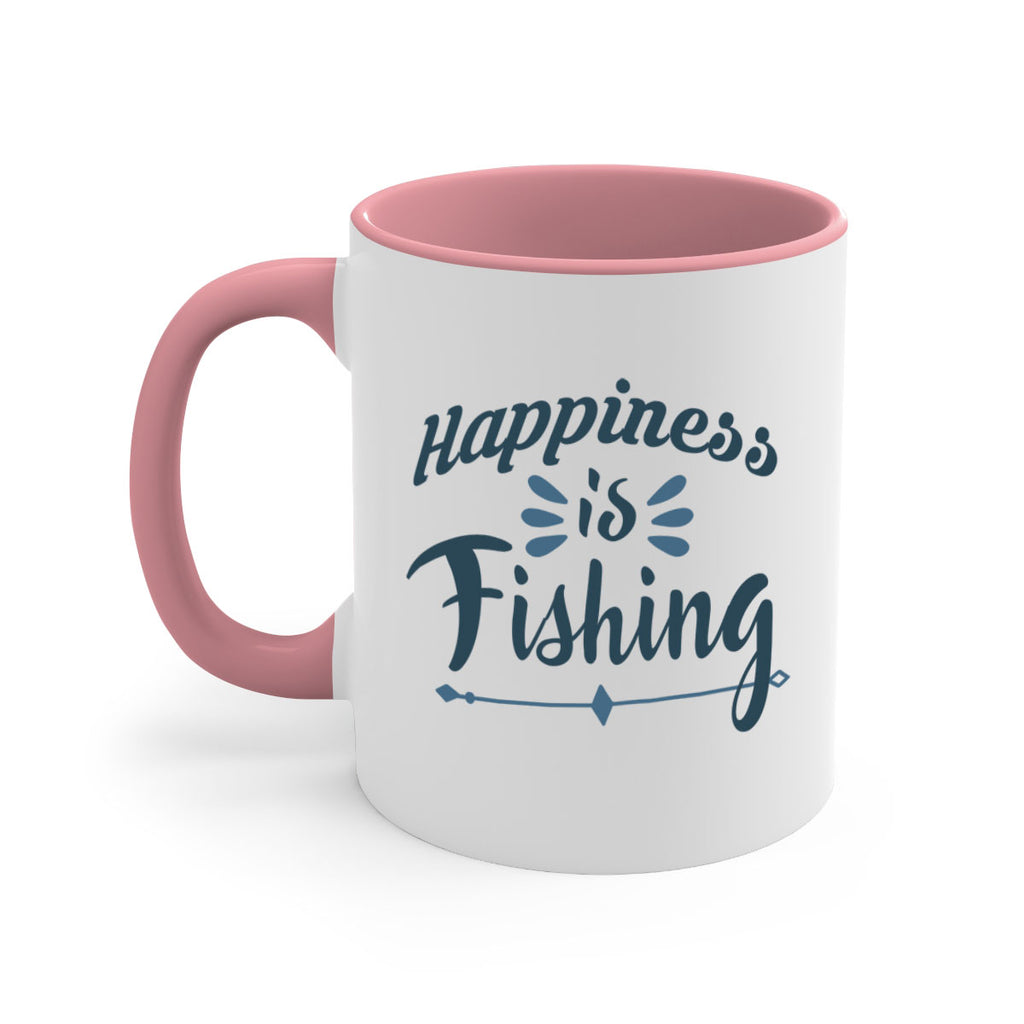 happiness is fishing 122#- fishing-Mug / Coffee Cup