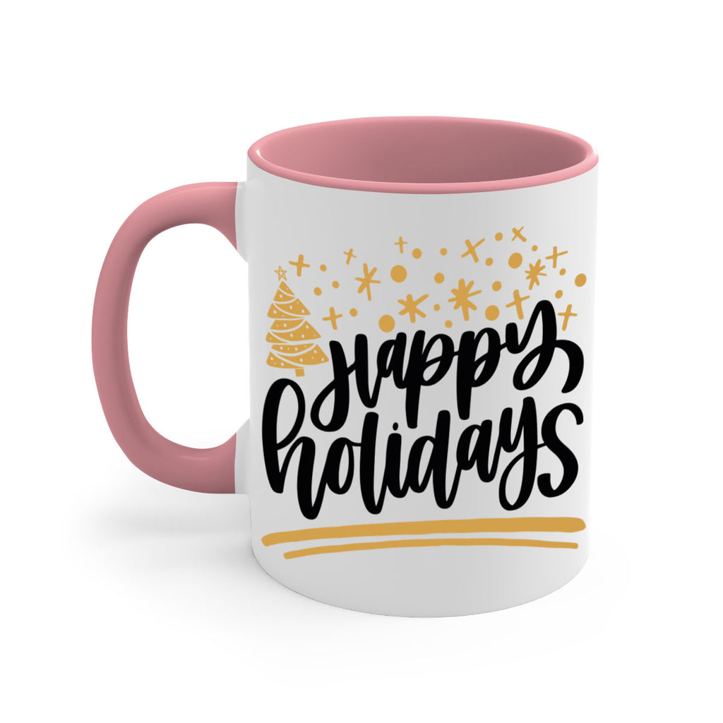 happy holidays gold 148#- christmas-Mug / Coffee Cup