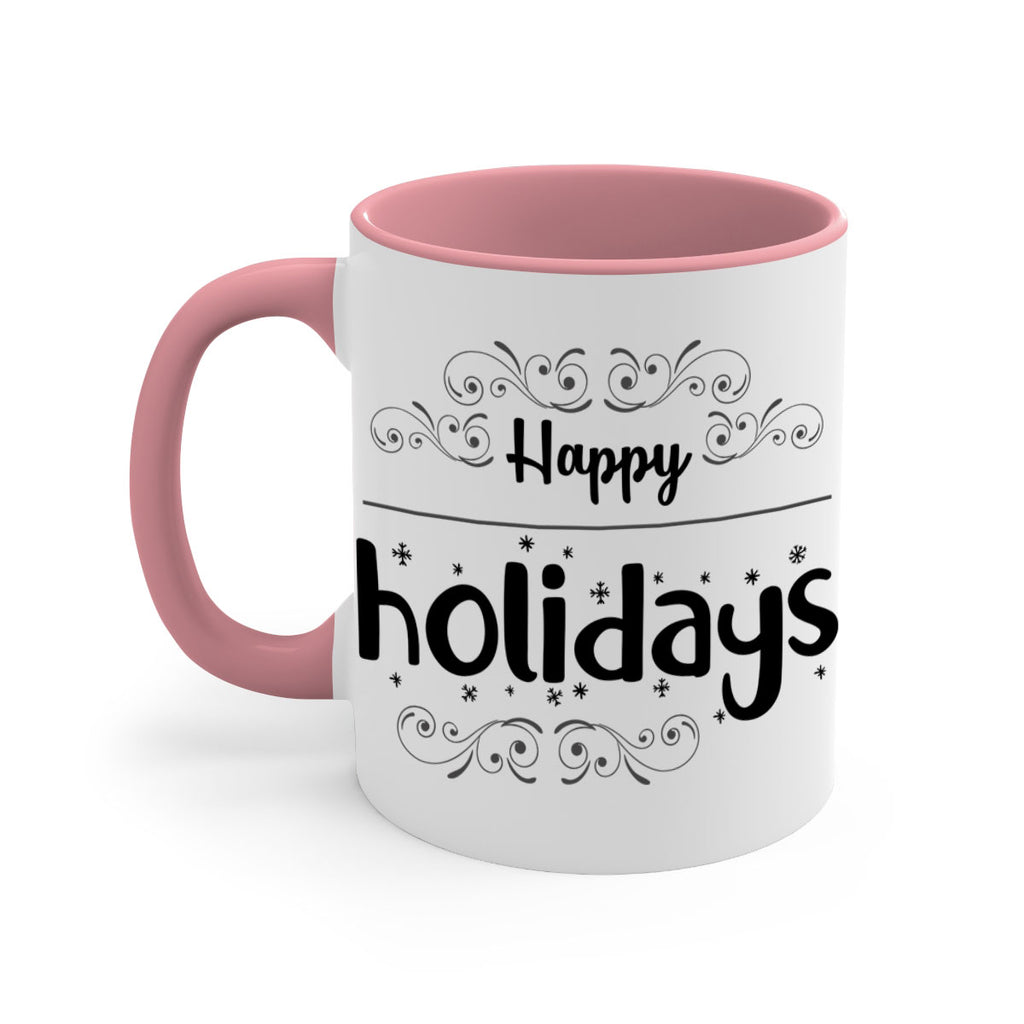 happy holidays style 256#- christmas-Mug / Coffee Cup