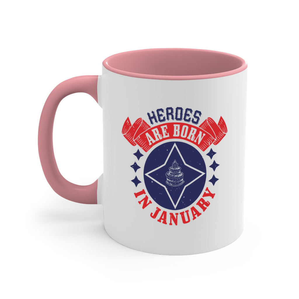 heroes are born in january Style 97#- birthday-Mug / Coffee Cup