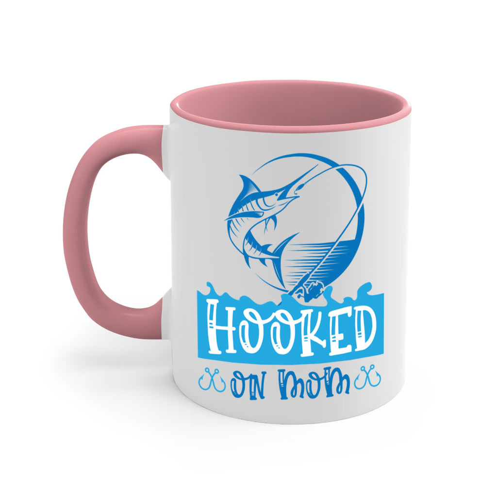 hooked on mom 217#- fishing-Mug / Coffee Cup