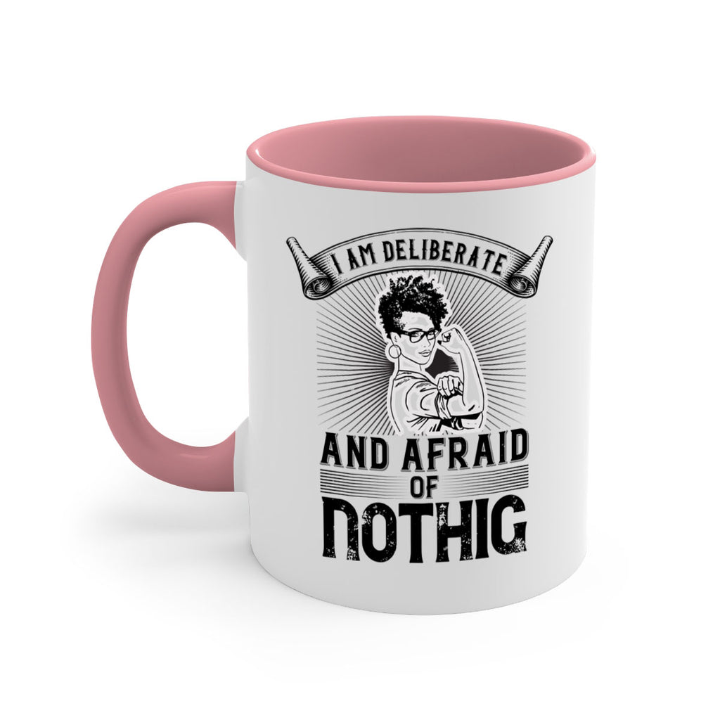 i am deliberate and afraid of nothing Style 31#- Afro - Black-Mug / Coffee Cup