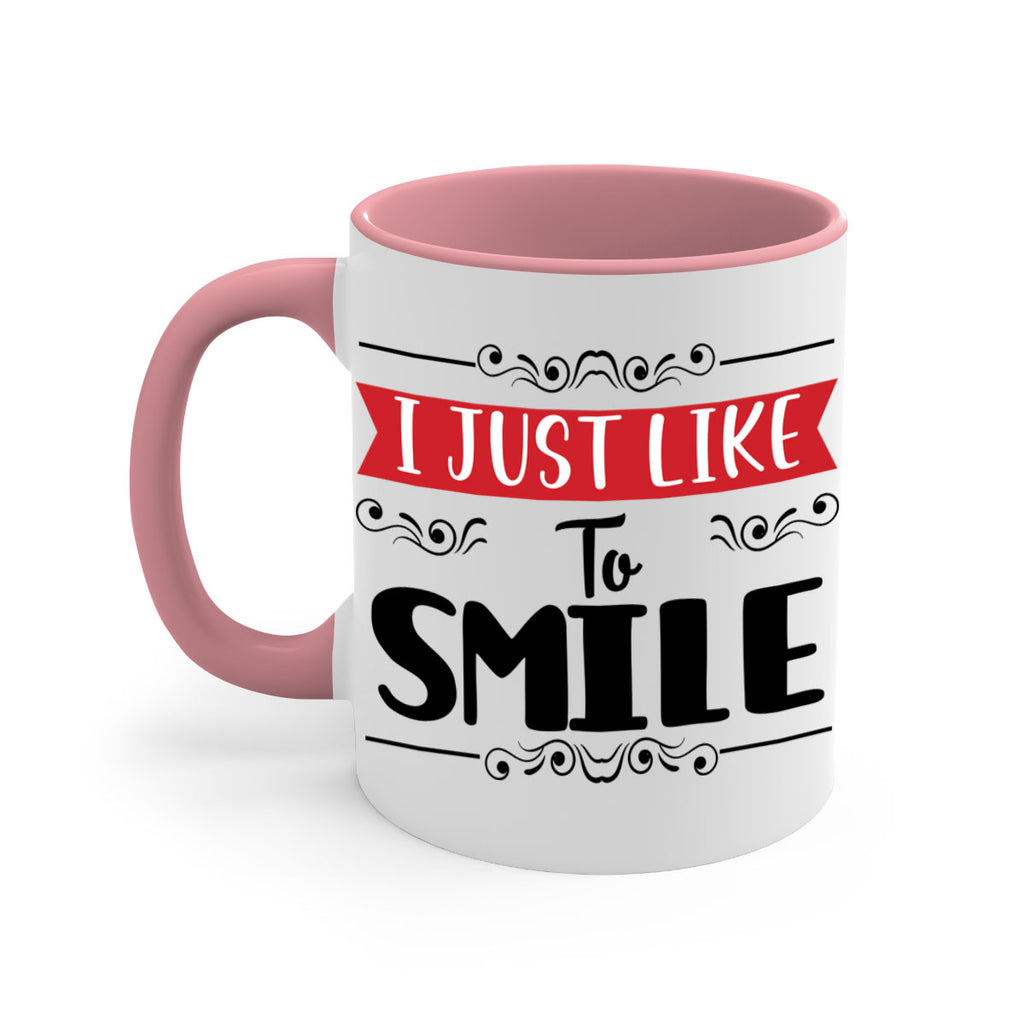 i just like to smile style 326#- christmas-Mug / Coffee Cup