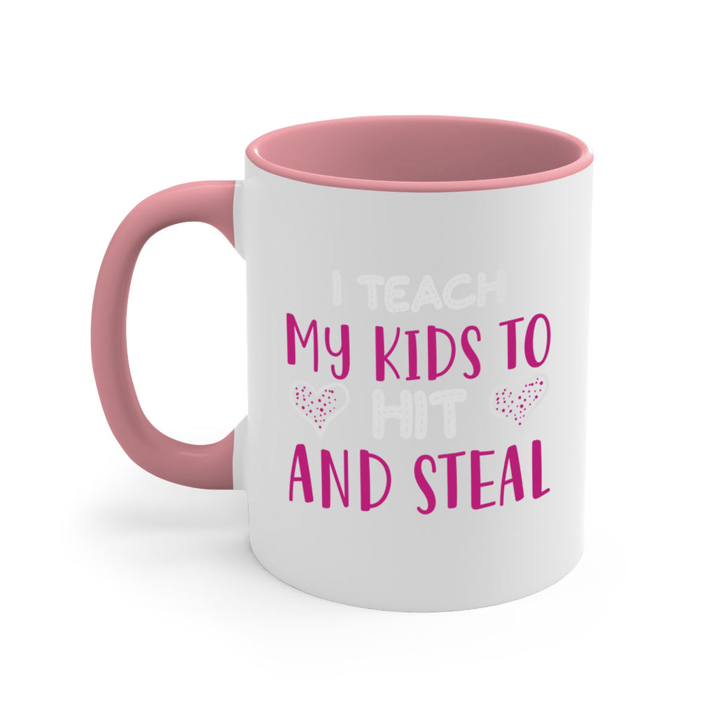 i teach my kids to hit and steal 152#- mom-Mug / Coffee Cup