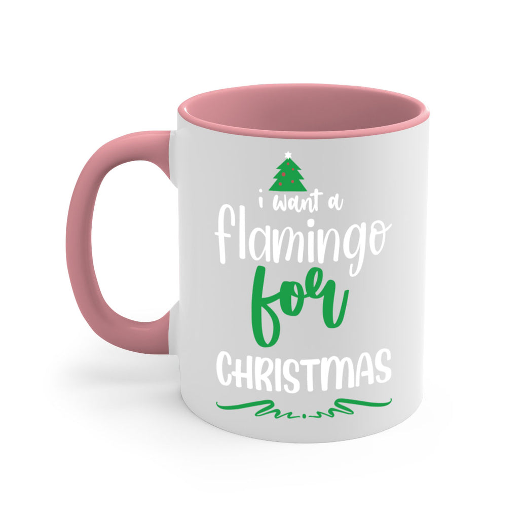 i want a flamingo for christmas style 350#- christmas-Mug / Coffee Cup