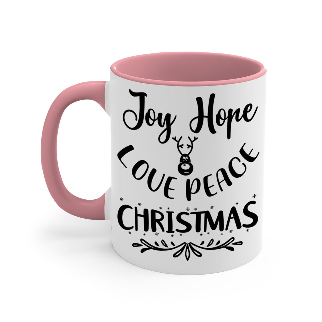 joy hope love peace christmas style 408#- christmas-Mug / Coffee Cup