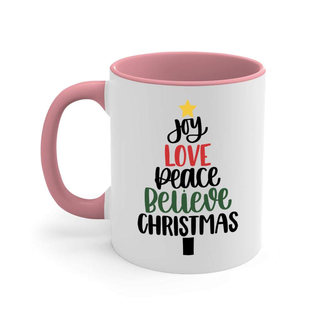 joy love peace believe christmas 111#- christmas-Mug / Coffee Cup