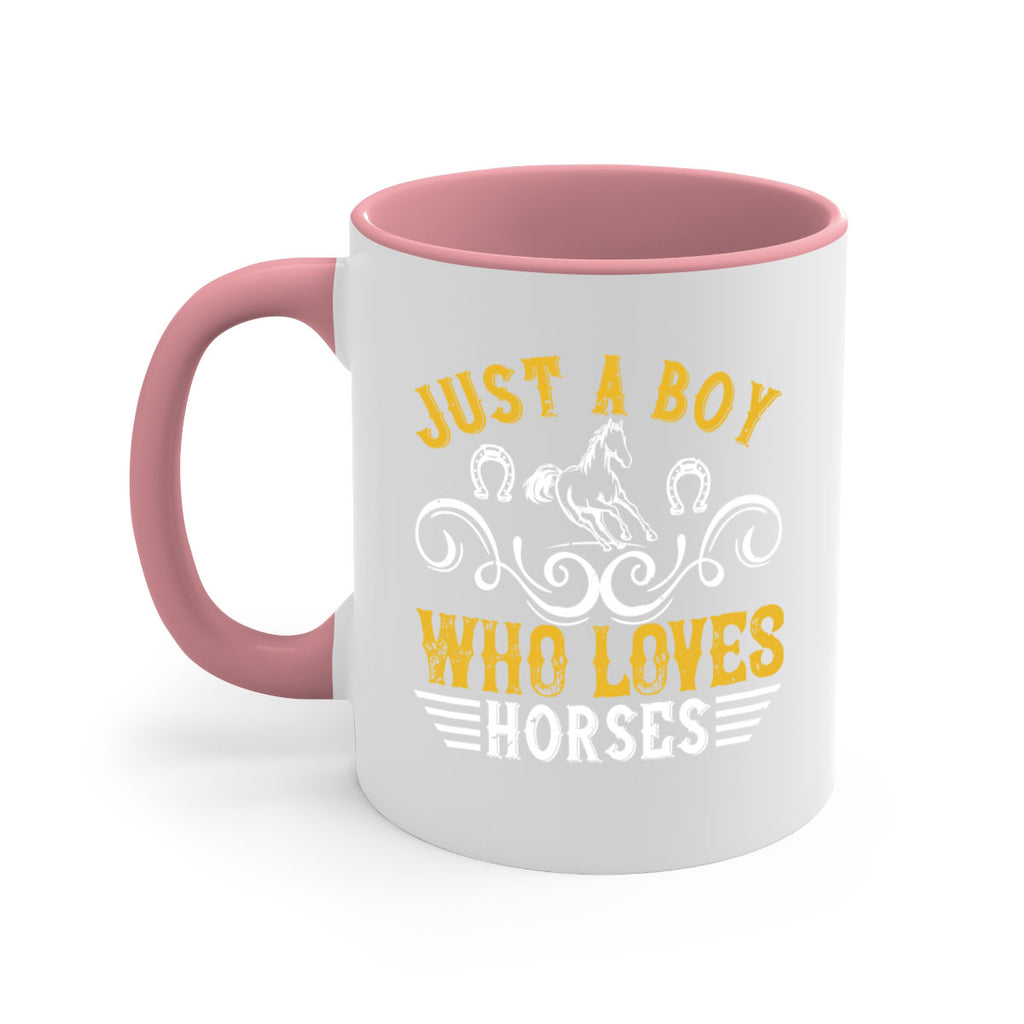 just a boy who loves horses Style 32#- horse-Mug / Coffee Cup
