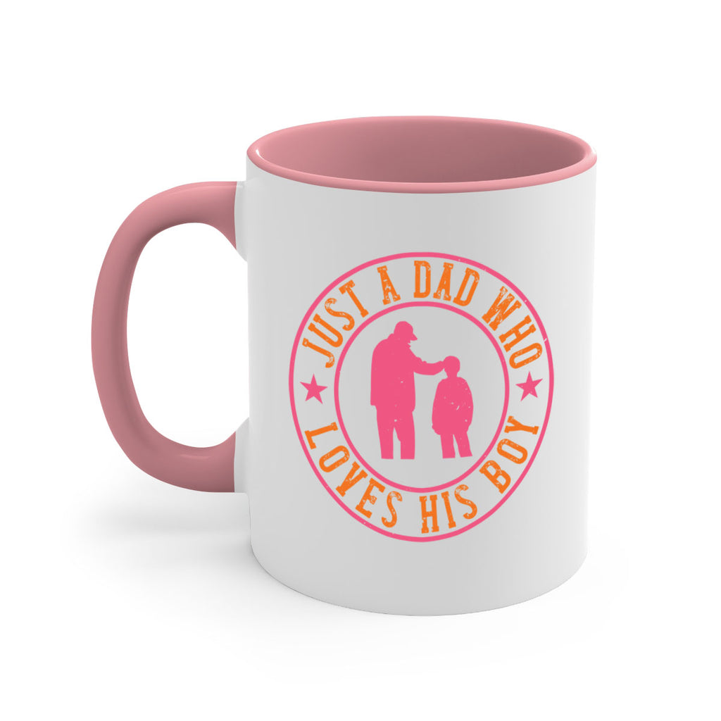 just a dad who loves his boy 192#- fathers day-Mug / Coffee Cup