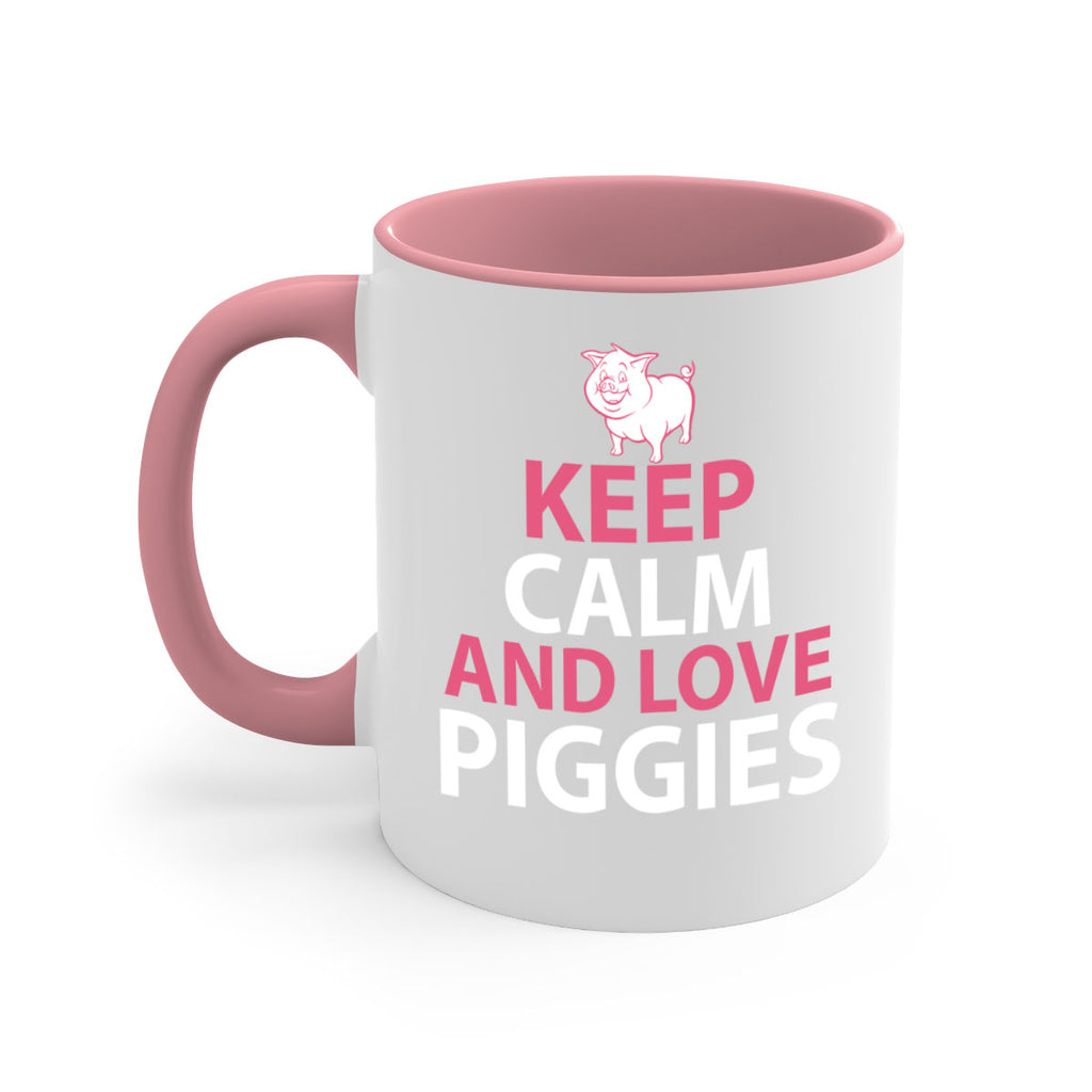 keep calm and love piggies Style 47#- pig-Mug / Coffee Cup