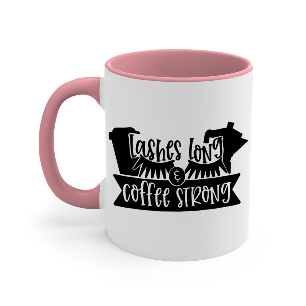 lashes long coffee strong 82#- coffee-Mug / Coffee Cup