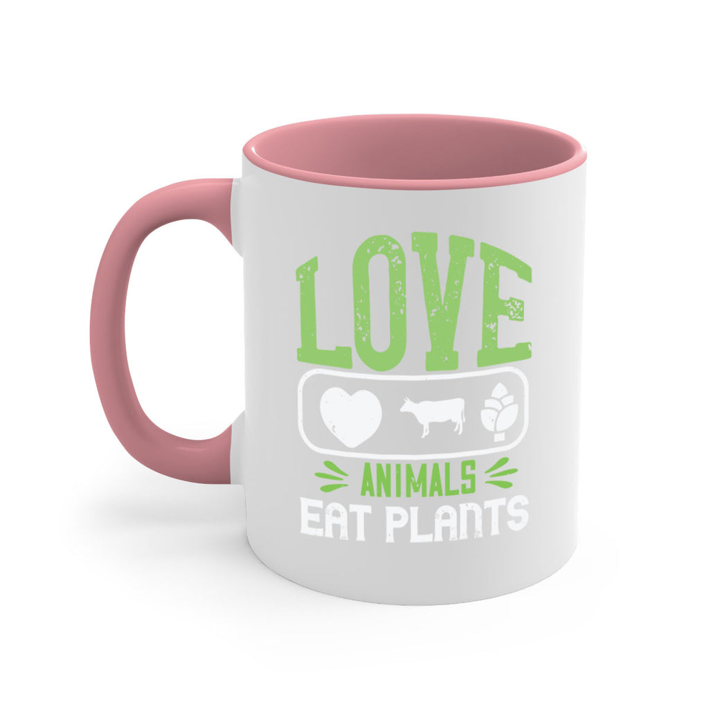 love animals eat plants 33#- vegan-Mug / Coffee Cup