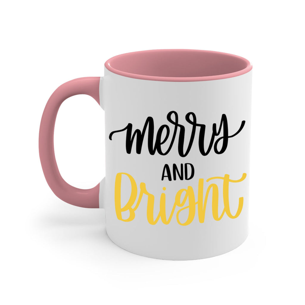 merry and bright 96#- christmas-Mug / Coffee Cup