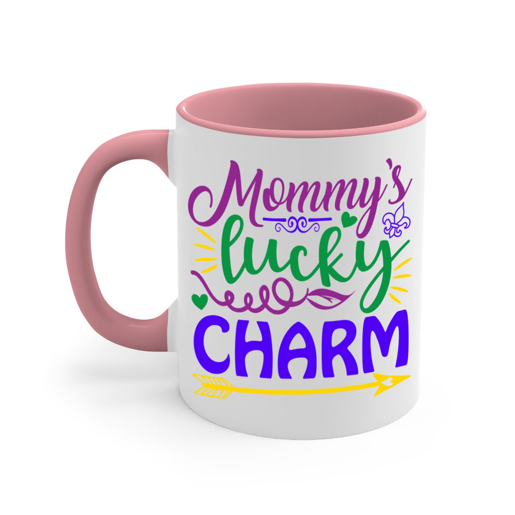 mommys lucky charm 6#- mardi gras-Mug / Coffee Cup