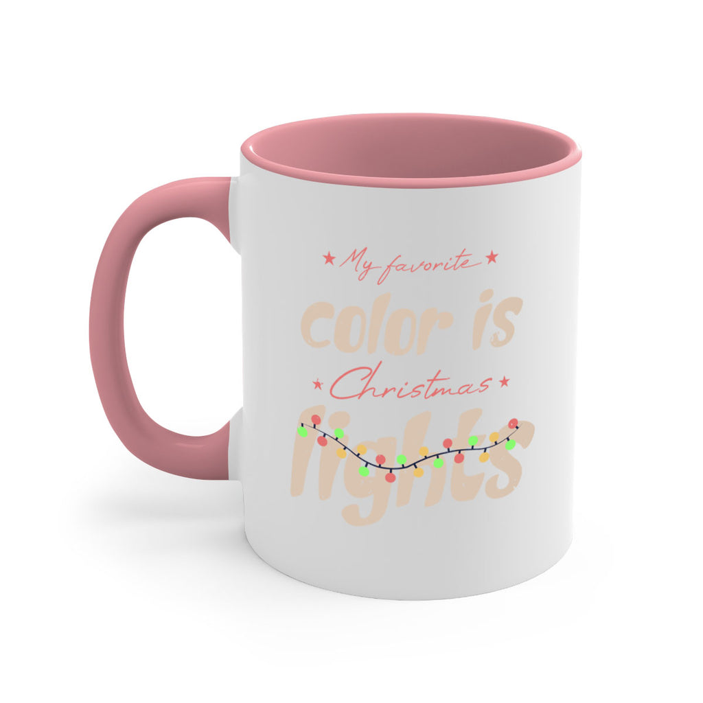 my favorite color is christmas lights 371#- christmas-Mug / Coffee Cup