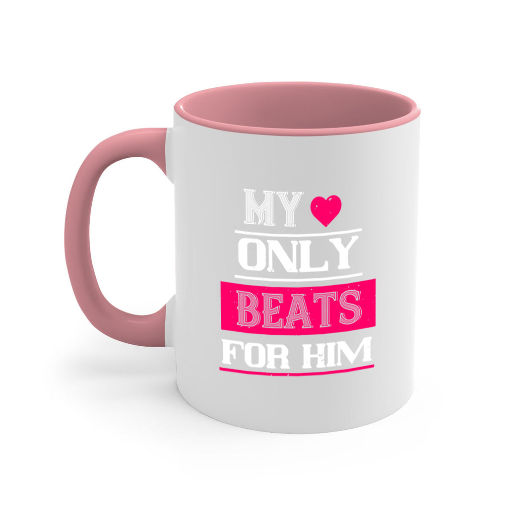 my love only beats for him 35#- valentines day-Mug / Coffee Cup