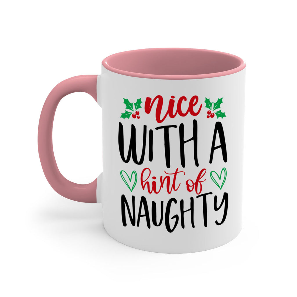 nice with a hint of naughty style 542#- christmas-Mug / Coffee Cup