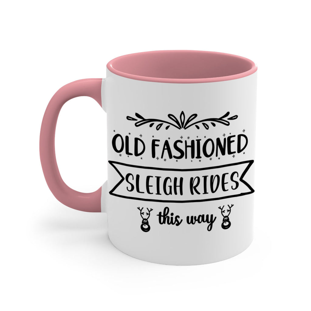 old fashioned sleigh rides this way style 564#- christmas-Mug / Coffee Cup