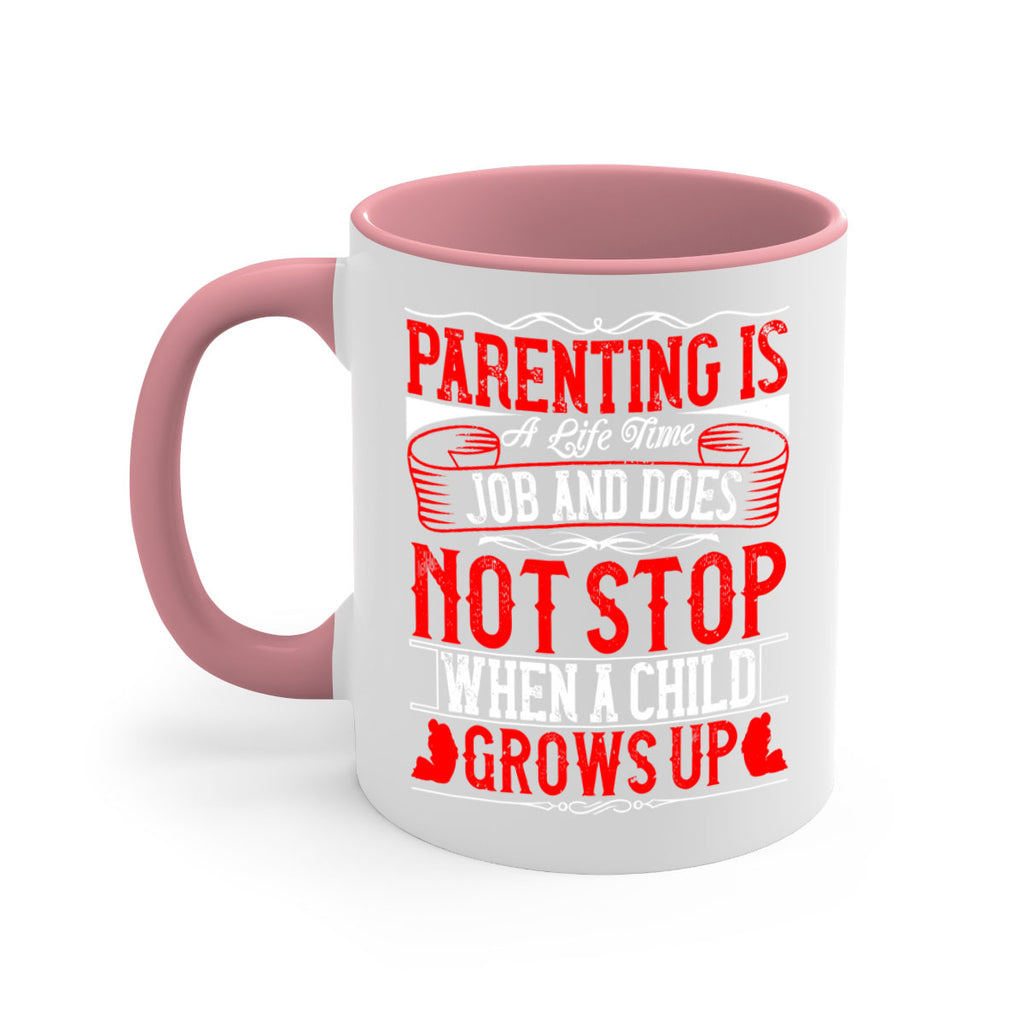 parenting is a life time job and does not stop when a child grows up 29#- parents day-Mug / Coffee Cup