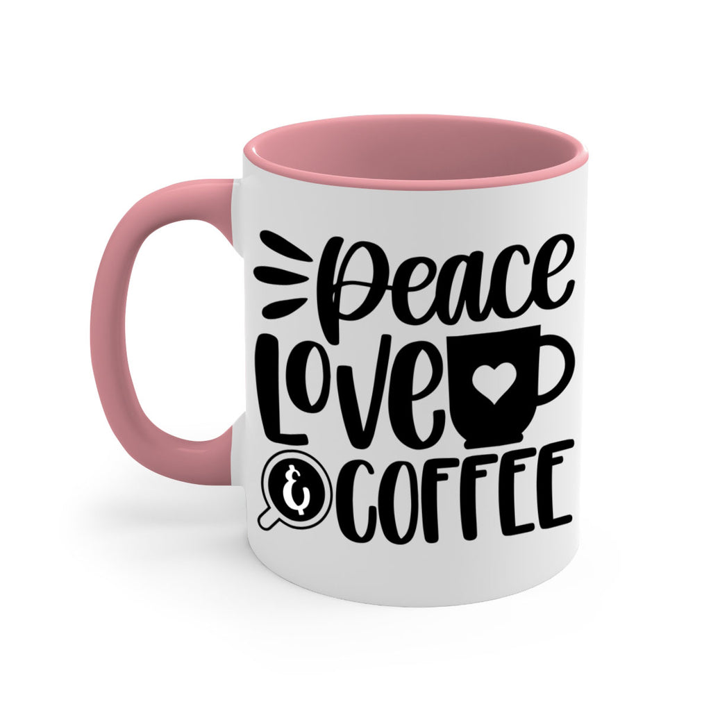 peace love coffee 49#- coffee-Mug / Coffee Cup