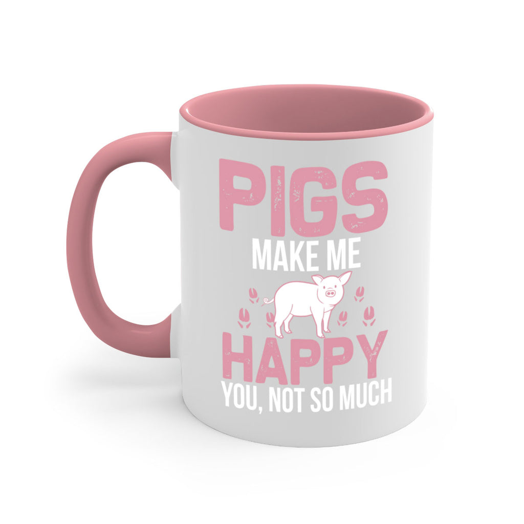 pigs make me happy Style 35#- pig-Mug / Coffee Cup