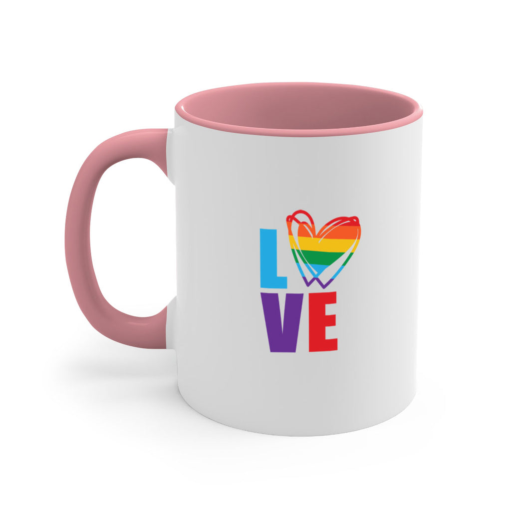 pride love heart 64#- lgbt-Mug / Coffee Cup