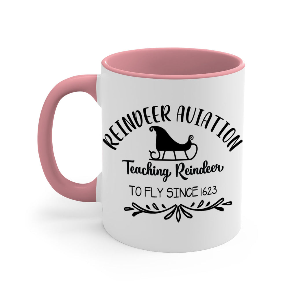 reindeer aviation teaching reindeer to fly since style 595#- christmas-Mug / Coffee Cup