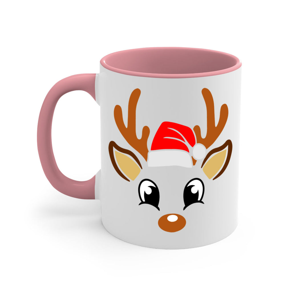 reindeer face style 596#- christmas-Mug / Coffee Cup