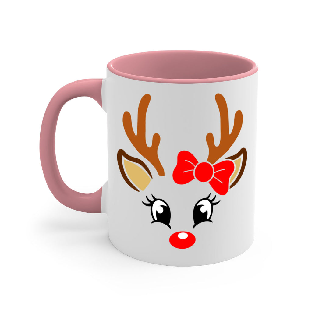 reindeer face style 598#- christmas-Mug / Coffee Cup