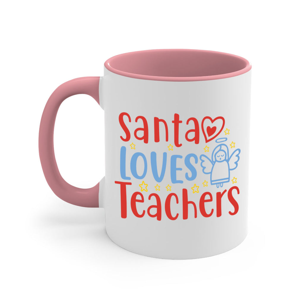 santa loves teacherss 22#- christmas-Mug / Coffee Cup