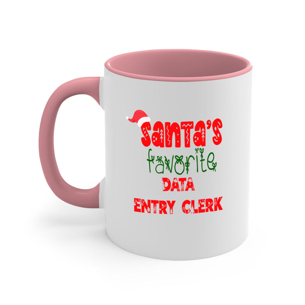 santas favorite data entry clerk style 765#- christmas-Mug / Coffee Cup