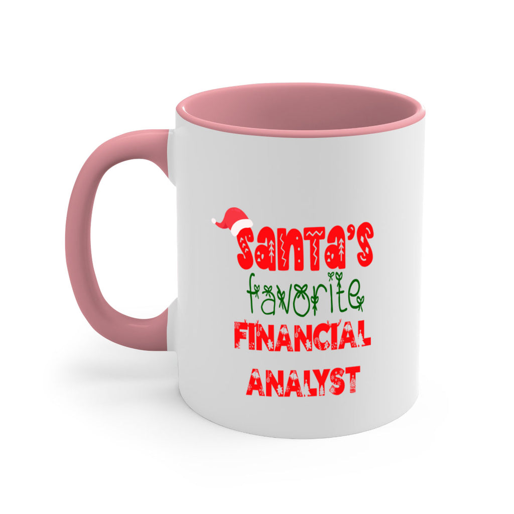 santas favorite financial analyst style 817#- christmas-Mug / Coffee Cup