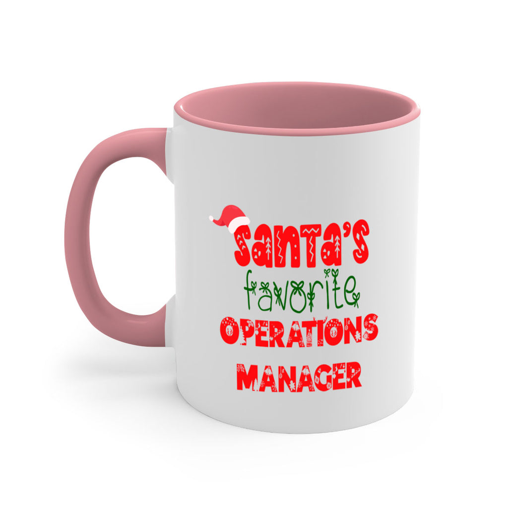 santas favorite operations manager style 987#- christmas-Mug / Coffee Cup