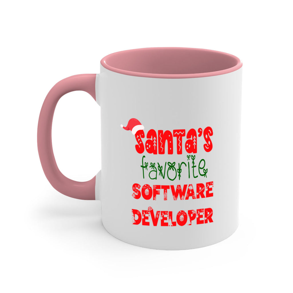 santas favorite software developer style 1087#- christmas-Mug / Coffee Cup