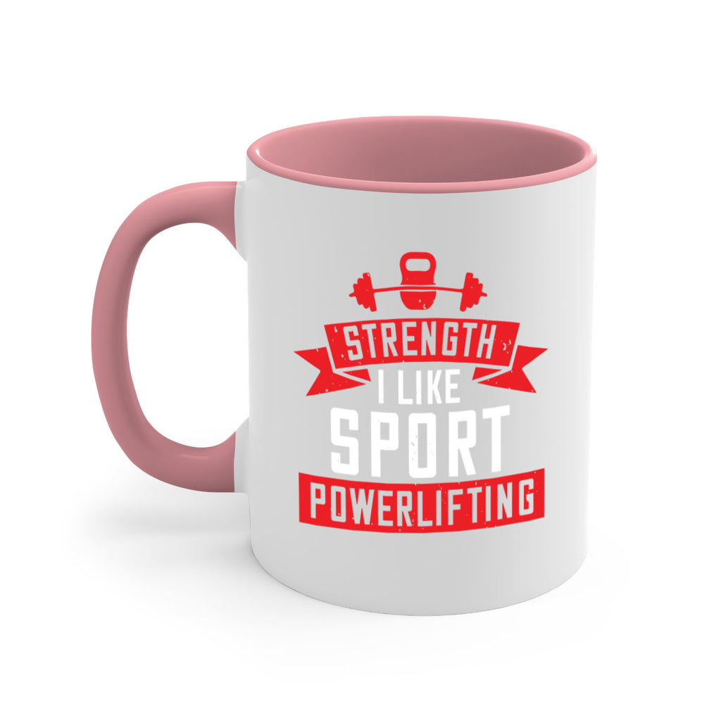 strength i like sport powerlifting 73#- gym-Mug / Coffee Cup