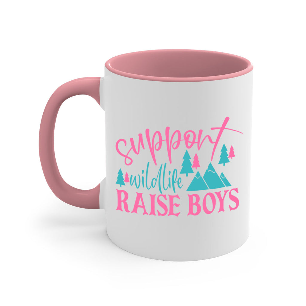 support wildlife raise boys 300#- mom-Mug / Coffee Cup