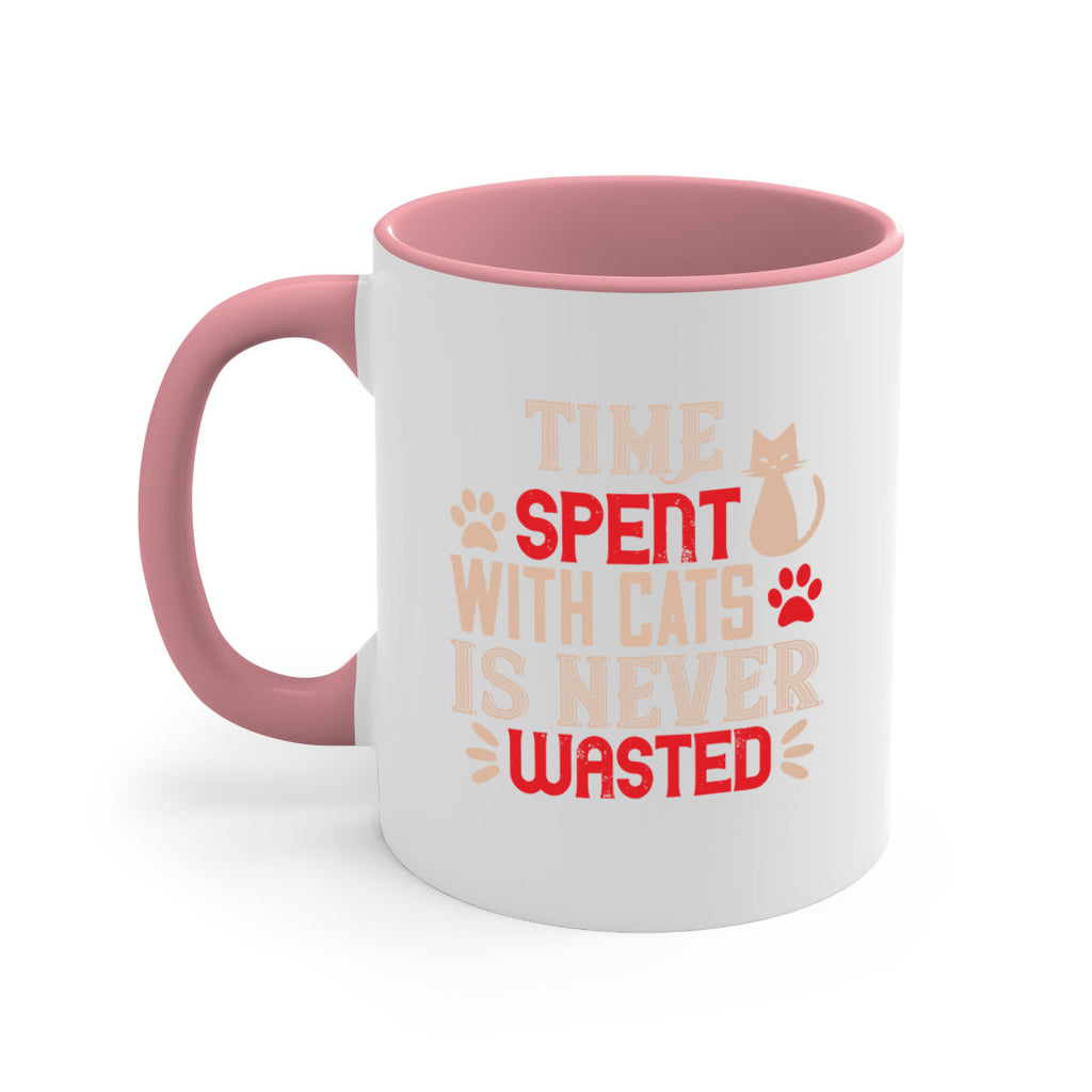 time spend with cat is never wasted Style 121#- cat-Mug / Coffee Cup