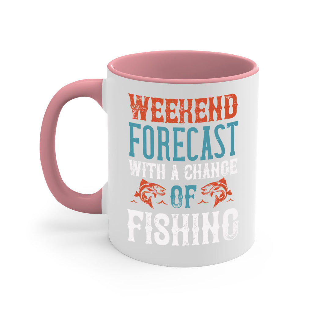 weekend forecast with a change of fishing 15#- fishing-Mug / Coffee Cup