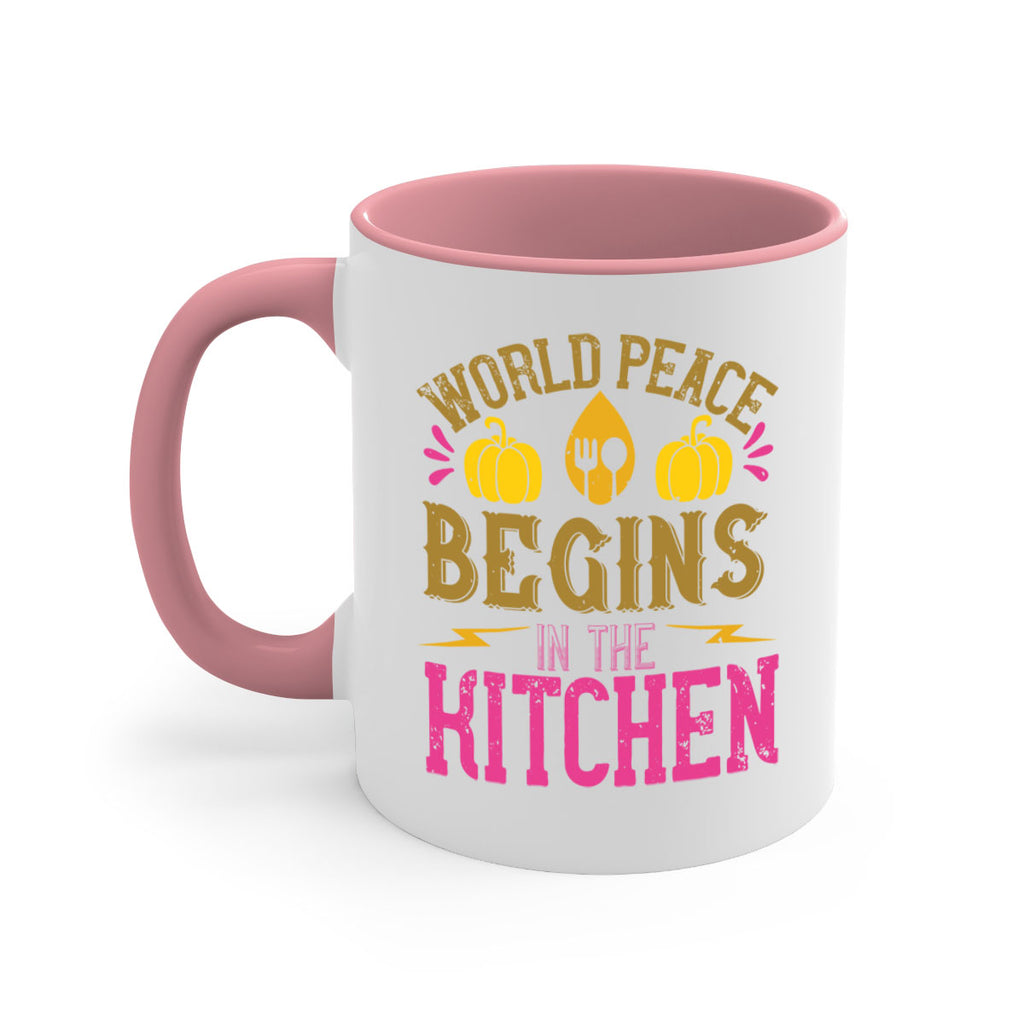 world peace begins in the kitchen 7#- vegan-Mug / Coffee Cup