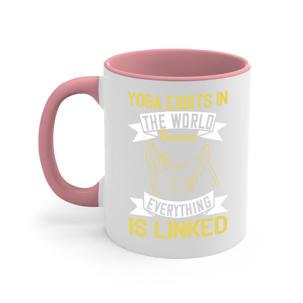 yoga exists in the world because everything is linked 32#- yoga-Mug / Coffee Cup