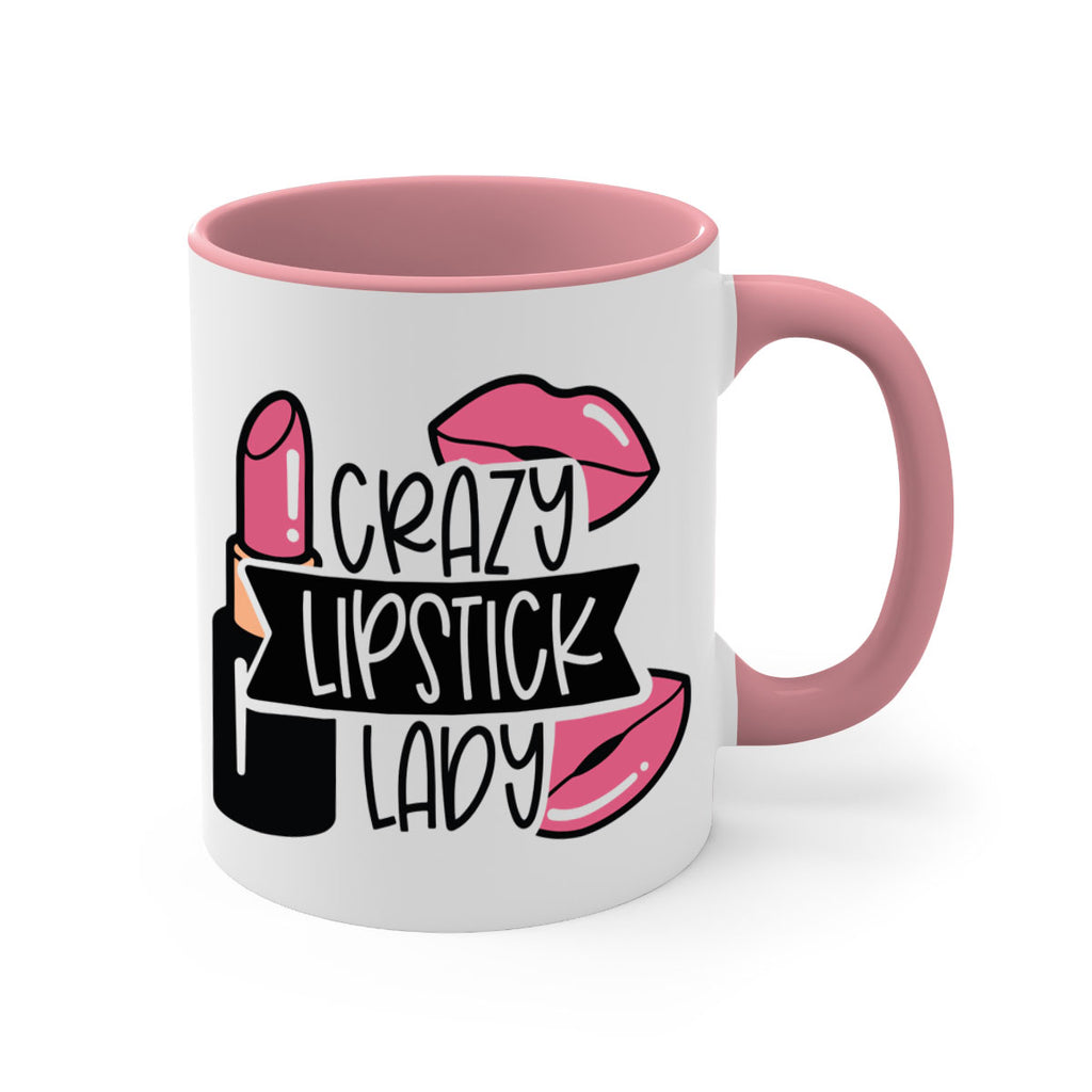 Crazy Lipstick Lady Style 108#- makeup-Mug / Coffee Cup